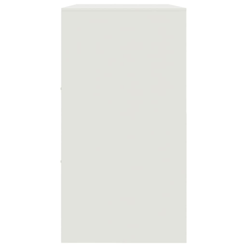 Servantă, alb, 99x39x73 cm, oțel
