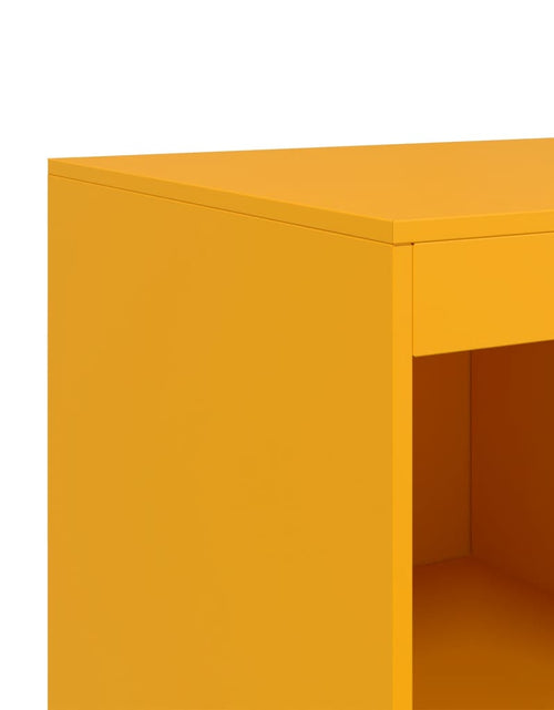 Încărcați imaginea în vizualizatorul Galerie, Noptieră, galben muștar, 67x39x95 cm oțel
