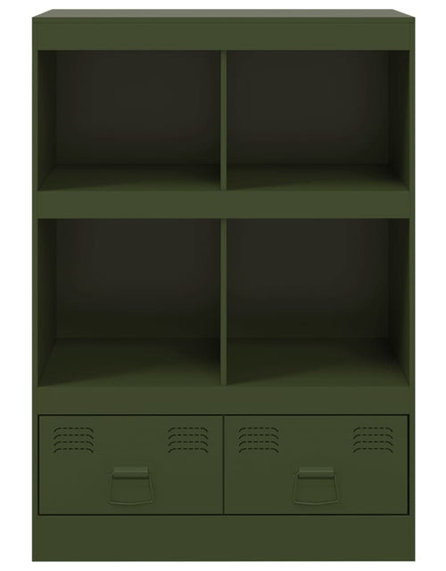 Încărcați imaginea în vizualizatorul Galerie, Dulap înalt verde măslină 67x39x95 cm oțel
