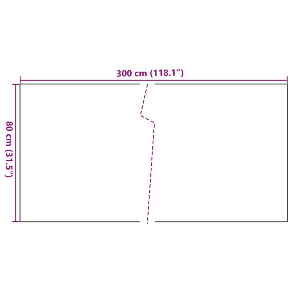 Paravan pentru balcon, antracit, 300x80 cm, poliratan