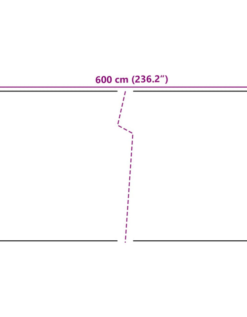 Загрузите изображение в средство просмотра галереи, Paravan pentru balcon, maro și negru, 600x100 cm, poliratan
