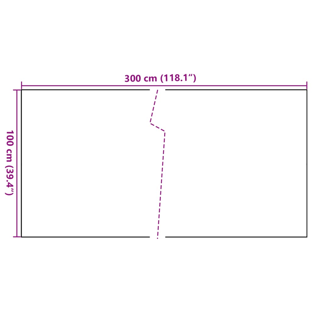 Paravan Balcon Maro Deschis 300x100 cm Poly Rattan