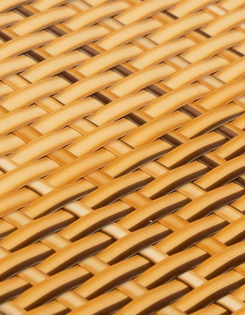 Încărcați imaginea în vizualizatorul Galerie, Paravan Balcon Maro Deschis 400x90 cm Poly Rattan
