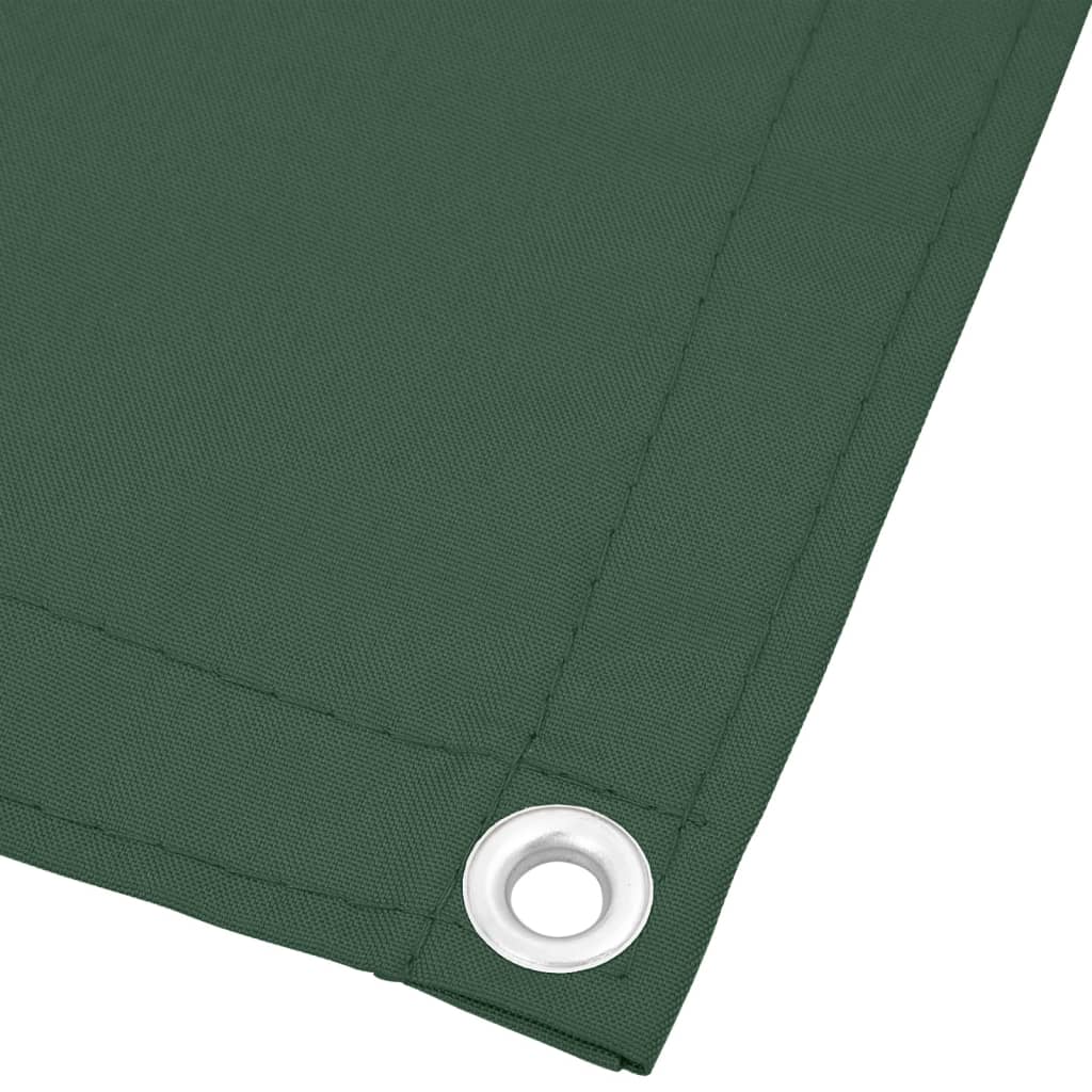 Paravan de balcon verde închis 120x700 cm 100% poliester oxford