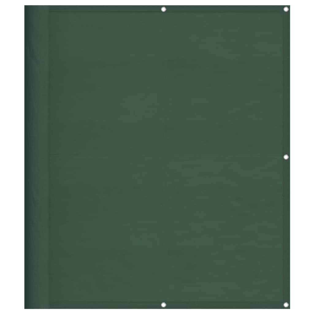 Paravan de balcon verde închis 120x800 cm 100% poliester oxford