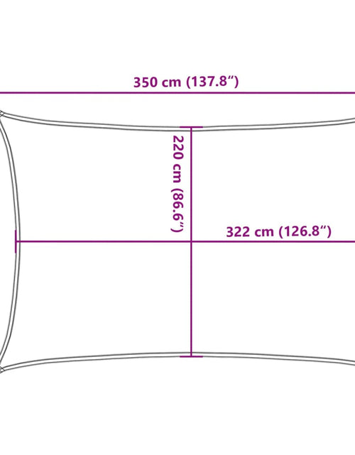 Загрузите изображение в средство просмотра галереи, Parasolar, gri deschis, 3,5x2,5 m, 100% poliester Oxford
