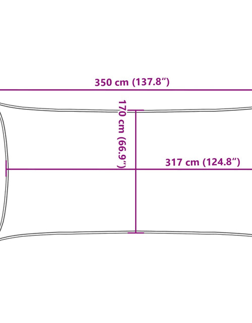 Загрузите изображение в средство просмотра галереи, Parasolar, nisipiu, 3,5x2 m, 100% poliester Oxford
