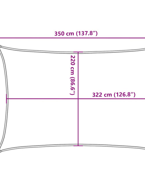 Загрузите изображение в средство просмотра галереи, Parasolar, nisipiu, 3,5x2,5 m, 100% poliester Oxford
