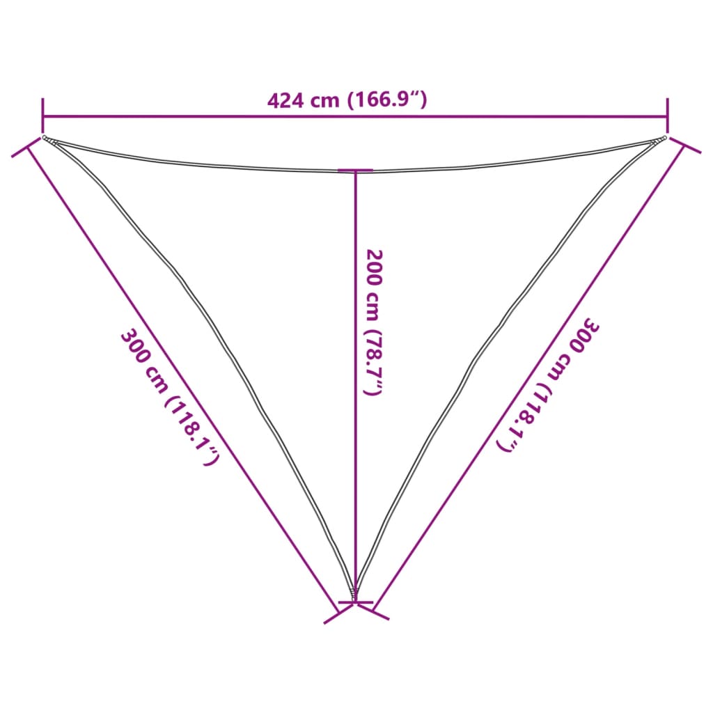 Parasolar, gri deschis, 3x3x4,24 m, 100% poliester Oxford