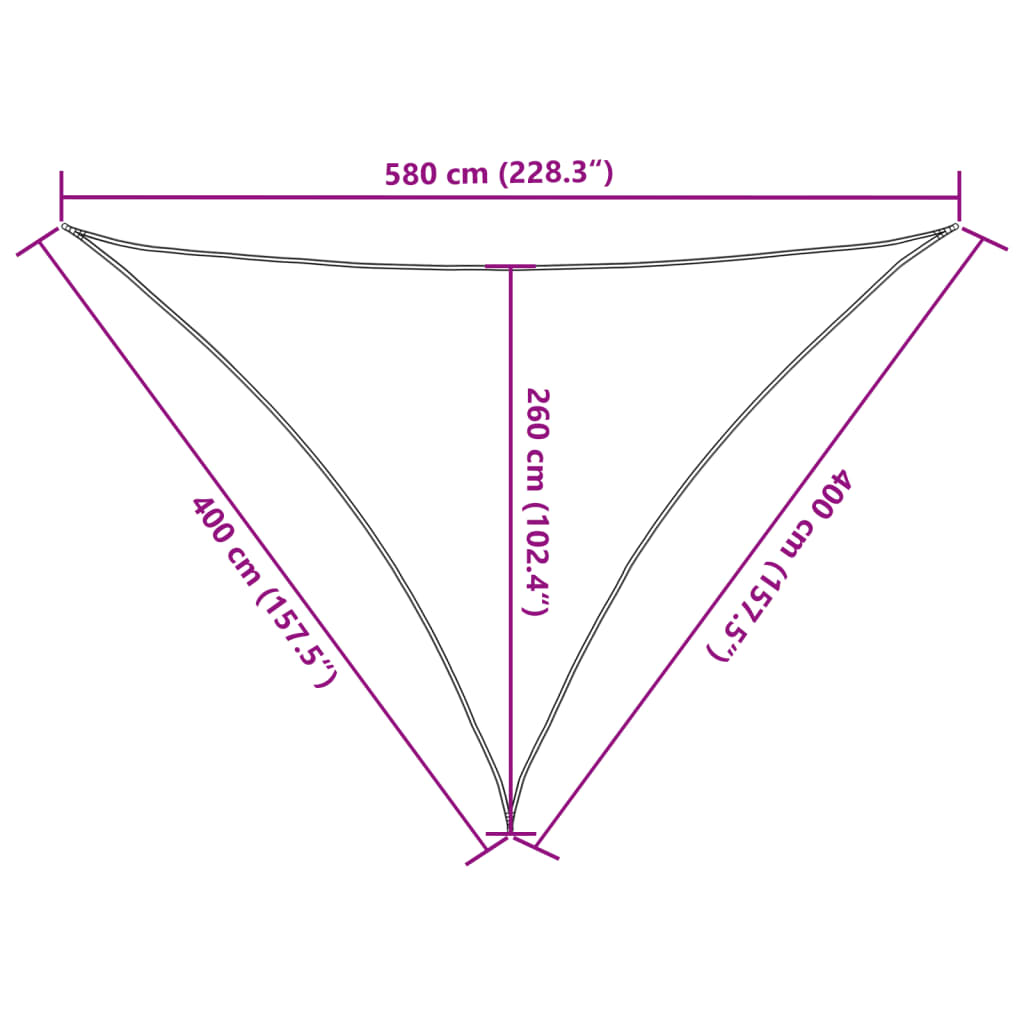 Parasolar, gri deschis, 4x4x5,8 m, 100% poliester Oxford