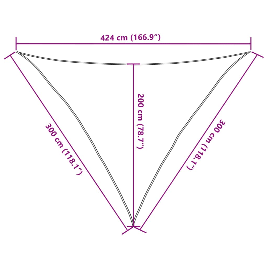 Parasolar, nisipiu, 3x3x4,24 m, 100% poliester Oxford