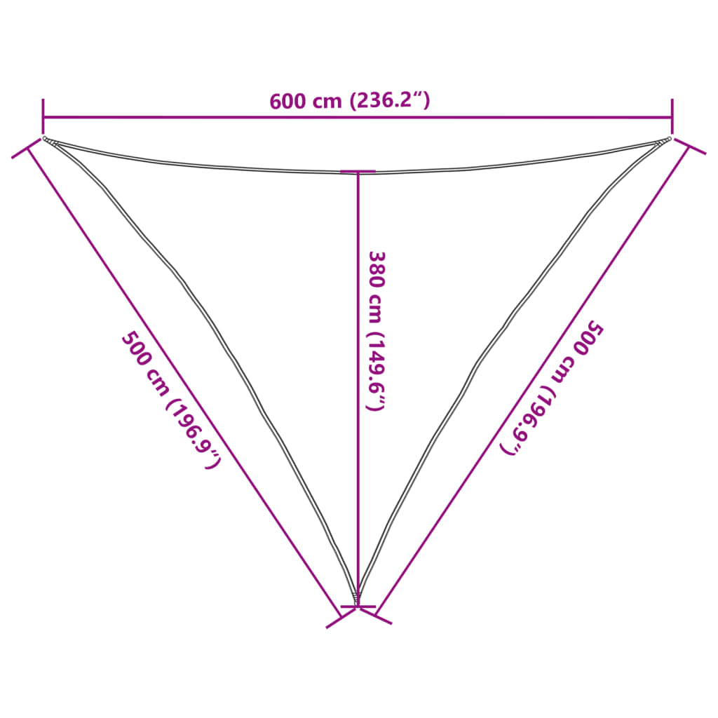 Parasolar, nisipiu, 5x5x6 m, 100% poliester Oxford