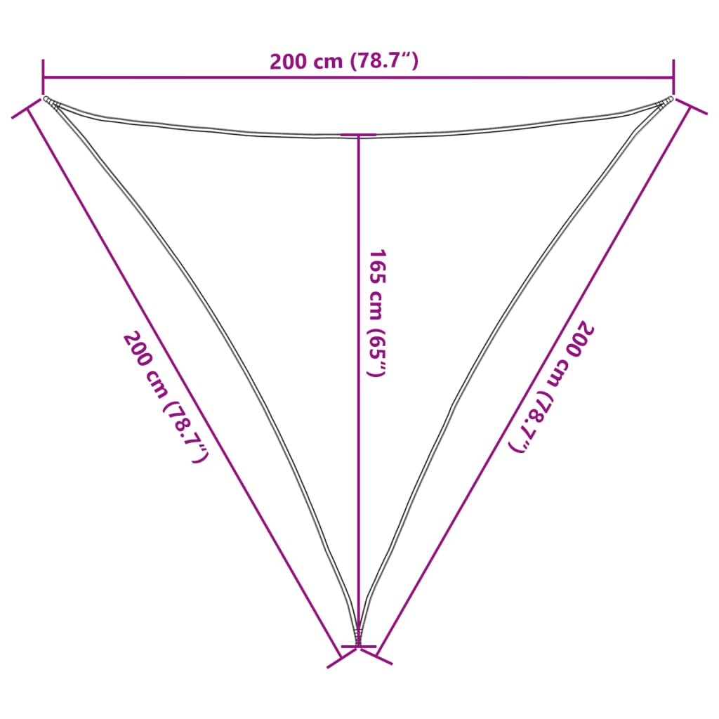 Parasolar, antracit, 2x2x2 m, 100% poliester Oxford