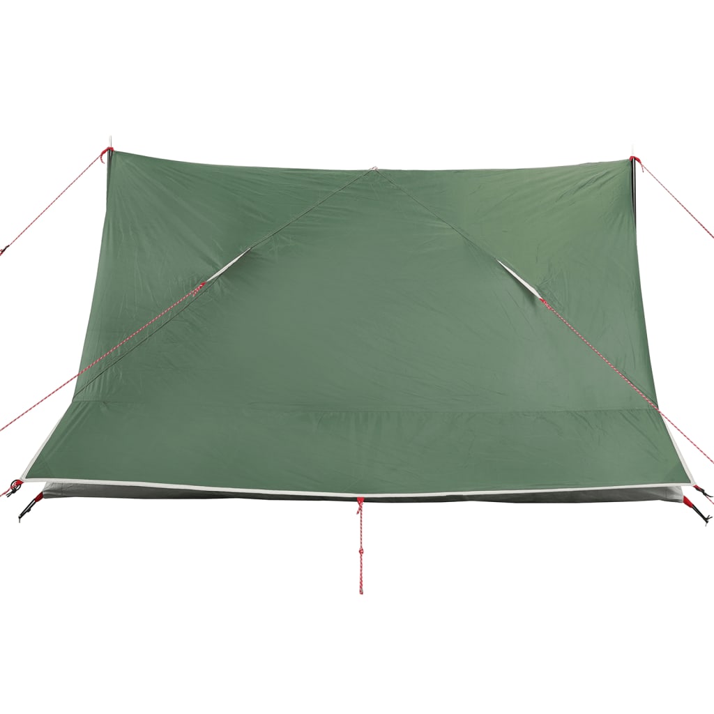 Cort de camping pentru 2 persoane, verde, impermeabil