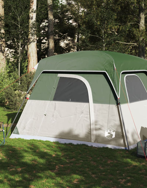 Încărcați imaginea în vizualizatorul Galerie, Cabină cort de camping, 4 persoane, verde, impermeabil
