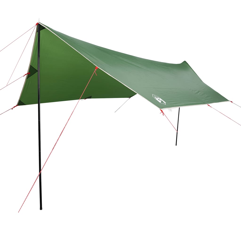 Prelată de camping, verde, 460x305x210 cm, impermeabilă