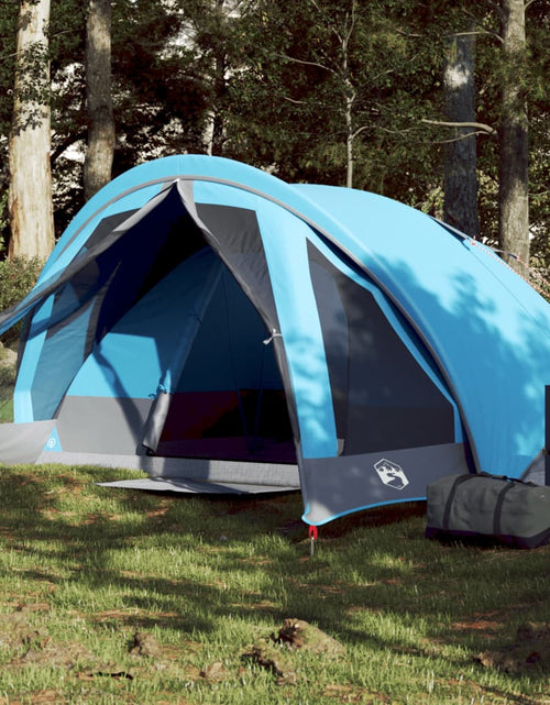 Încărcați imaginea în vizualizatorul Galerie, Cabină cort de camping, 4 persoane, albastru, impermeabil
