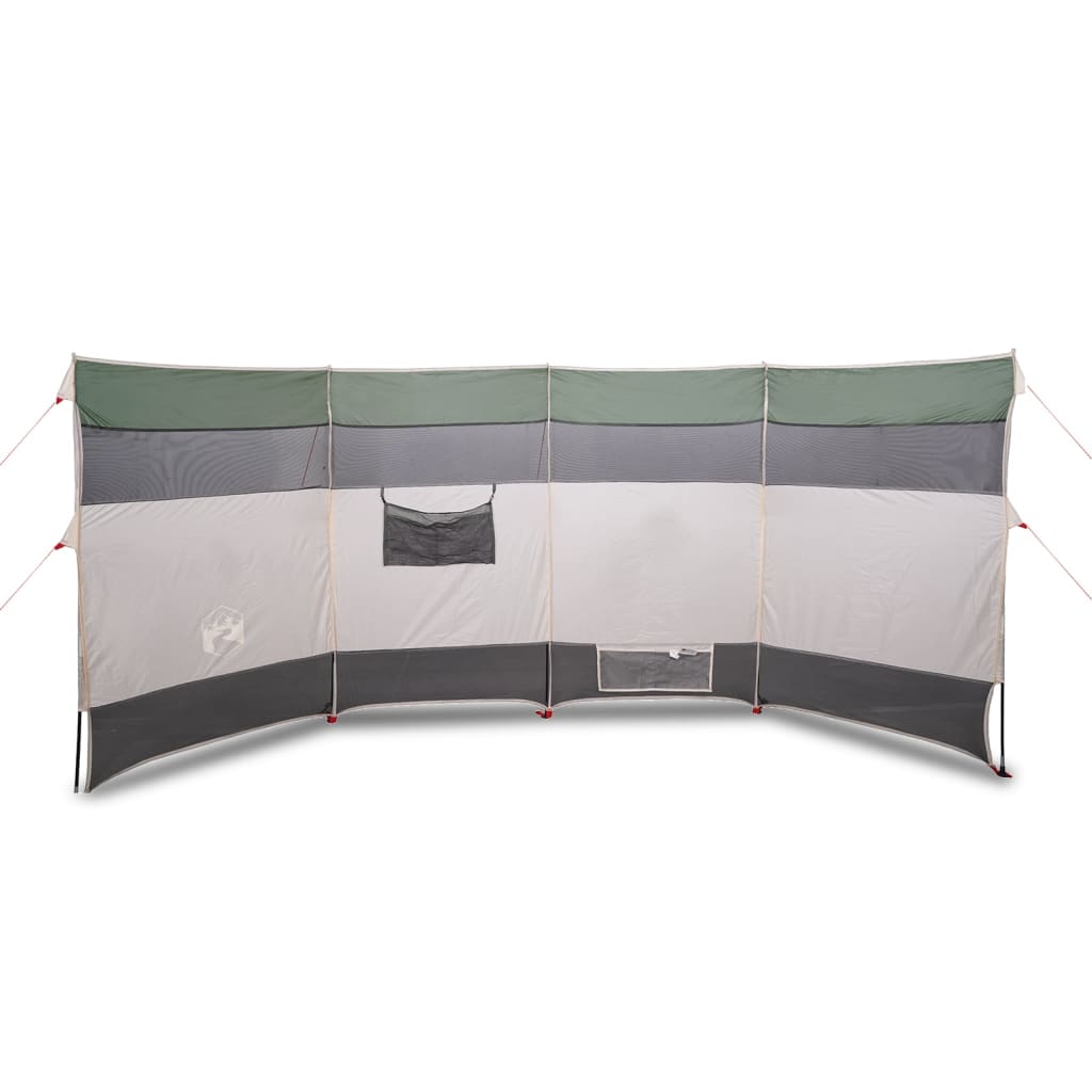 Paravan de camping, verde, 366x152x152 cm, impermeabil