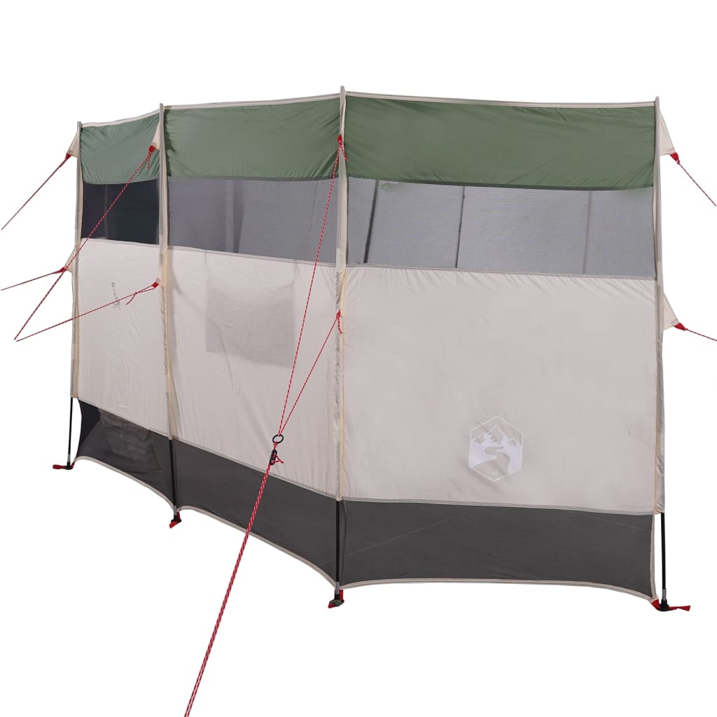 Paravan de camping, verde, 366x152x152 cm, impermeabil