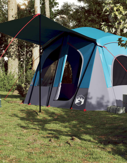 Încărcați imaginea în vizualizatorul Galerie, Cabină cort de camping, 5 persoane, albastru, impermeabil
