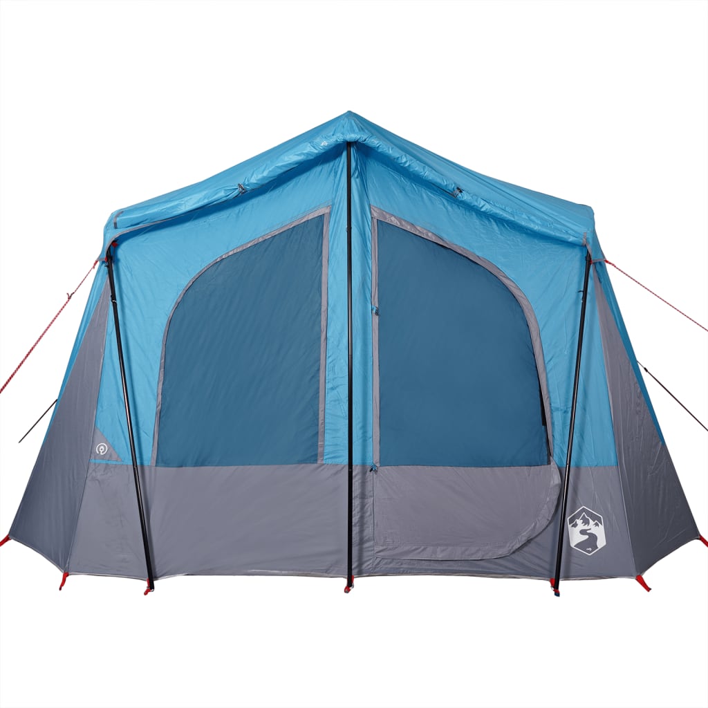 Cabină cort de camping, 5 persoane, albastru, impermeabil