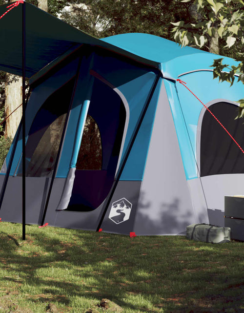 Încărcați imaginea în vizualizatorul Galerie, Cabină cort de camping, 5 persoane, albastru, impermeabil
