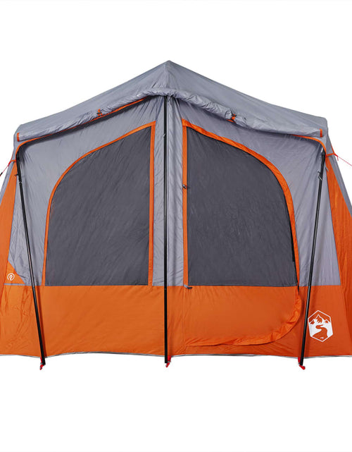 Încărcați imaginea în vizualizatorul Galerie, Cabină cort de camping 5 persoane gri și portocaliu impermeabil
