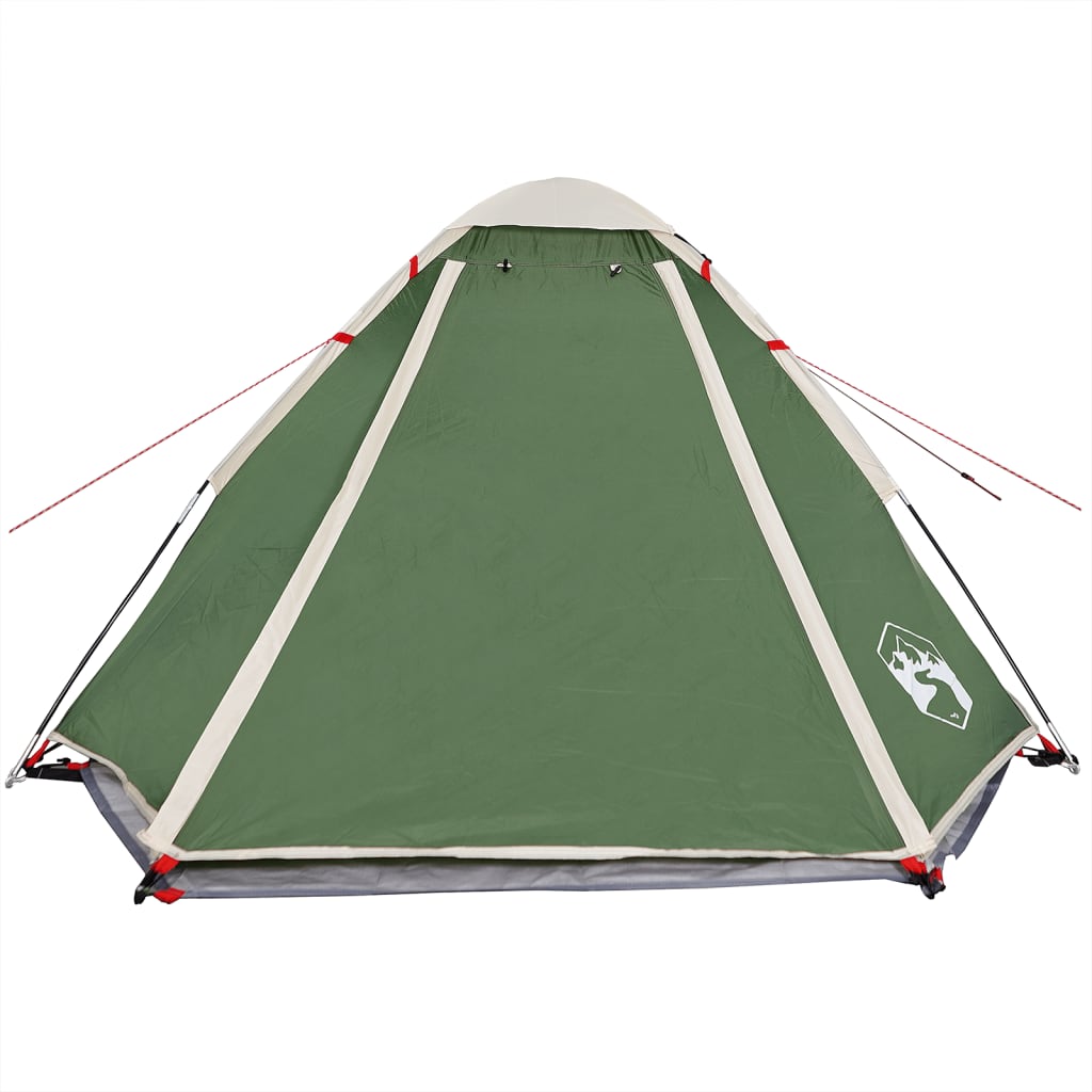 Cort de camping cupolă pentru 2 persoane, verde, impermeabil