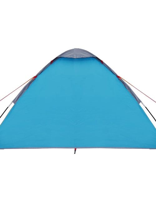 Încărcați imaginea în vizualizatorul Galerie, Cort de camping cupolă pentru 4 persoane, albastru, impermeabil
