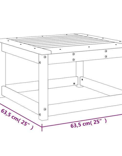 Încărcați imaginea în vizualizatorul Galerie, Taburet de grădină, lemn masiv de pin
