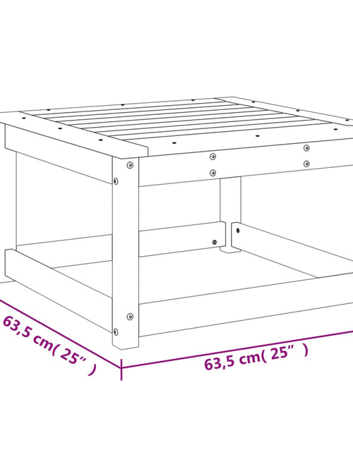 Încărcați imaginea în vizualizatorul Galerie, Taburet de grădină, lemn de pin impregnat
