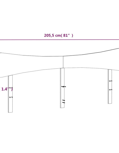 Загрузите изображение в средство просмотра галереи, Tăblie de pat, 200 cm, lemn masiv de pin
