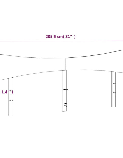 Загрузите изображение в средство просмотра галереи, Tăblie de pat, alb, 200 cm, lemn masiv de pin
