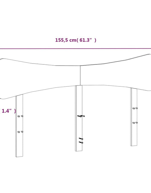 Загрузите изображение в средство просмотра галереи, Tăblie de pat, alb, 150 cm, lemn masiv de pin
