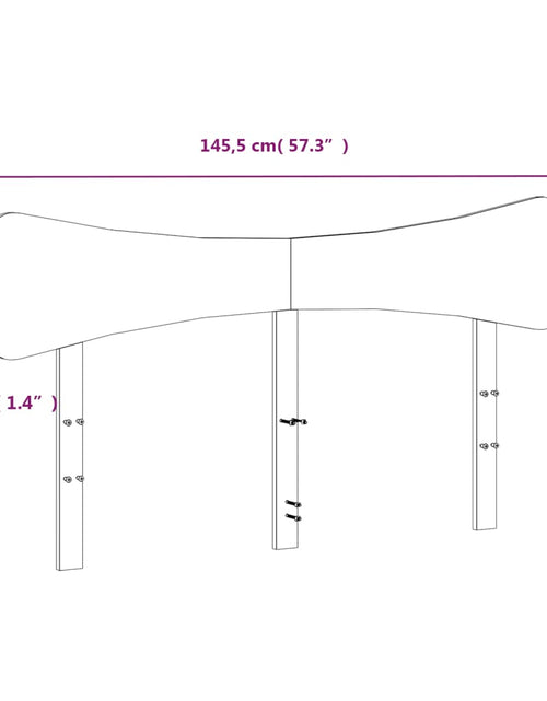 Загрузите изображение в средство просмотра галереи, Tăblie de pat, alb, 140 cm, lemn masiv de pin
