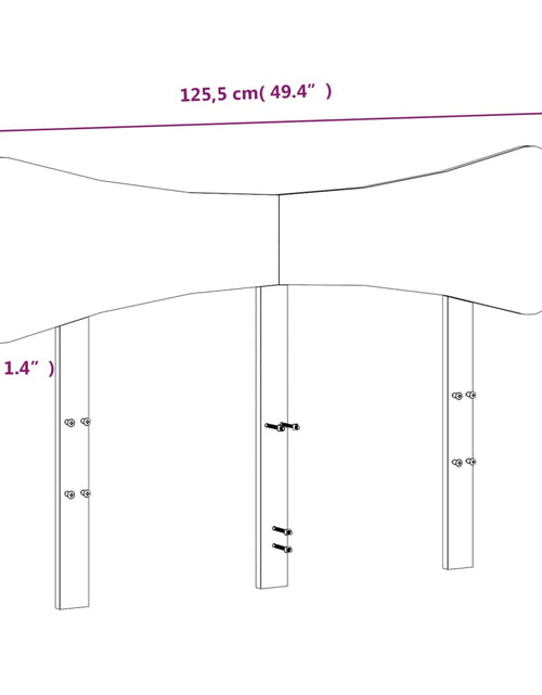 Загрузите изображение в средство просмотра галереи, Tăblie de pat, 120 cm, lemn masiv de pin
