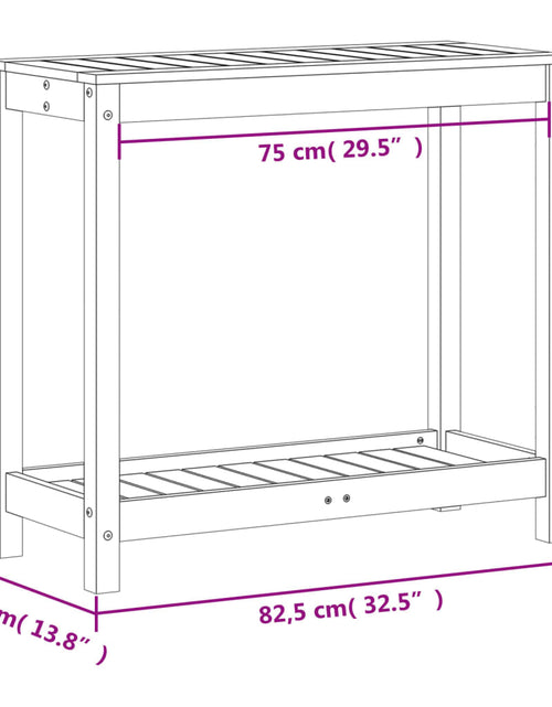 Încărcați imaginea în vizualizatorul Galerie, Masă de plantare cu poliță 82,5x35x75 cm lemn impregnat de pin - Lando
