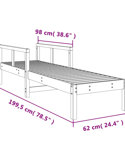 Încărcați imaginea în vizualizatorul Galerie, Șezlong, 199,5x62x55 cm, lemn masiv douglas
