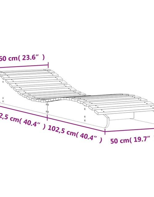Загрузите изображение в средство просмотра галереи, Șezlonguri, 2 buc., alb, 205x60x31,5 cm, lemn masiv pin
