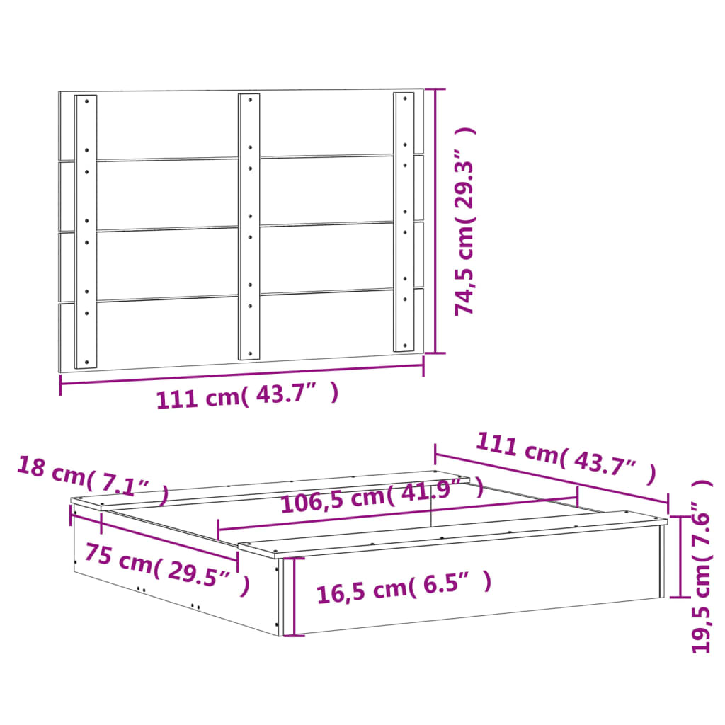 Groapă de nisip cu capac, 111x111x19,5 cm, lemn masiv de pin - Lando