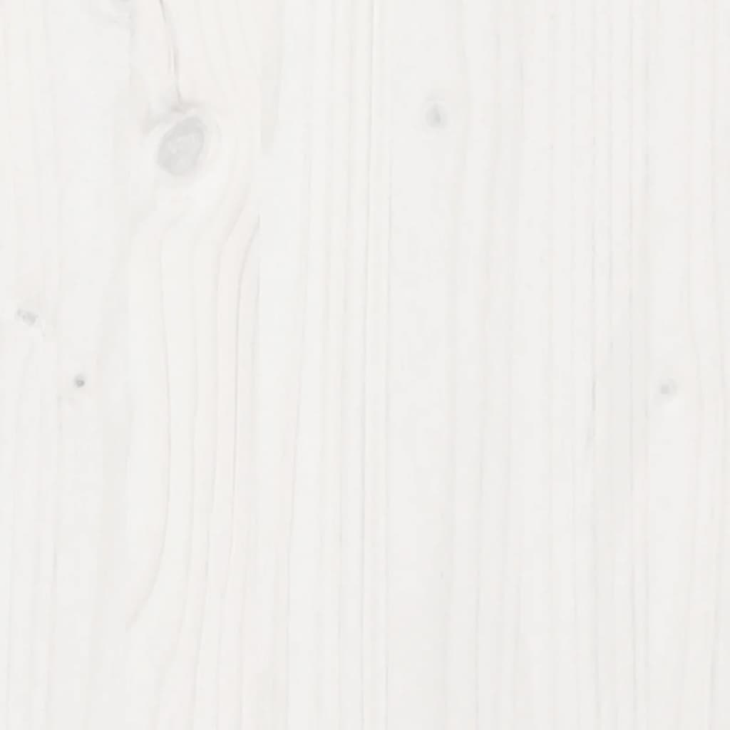 Groapă de nisip cu capac, alb, 111x111x19,5 cm, lemn masiv pin - Lando