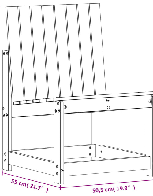 Încărcați imaginea în vizualizatorul Galerie, Scaun de grădină, 50,5x55x77 cm, lemn masiv douglas
