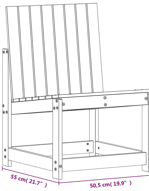 Загрузите изображение в средство просмотра галереи, Scaune de grădină, 50,5x55x77 cm, lemn de pin impregnat
