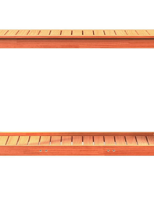 Încărcați imaginea în vizualizatorul Galerie, Masă plantare cu raft maro ceruit 108x50x75 cm lemn masiv pin - Lando
