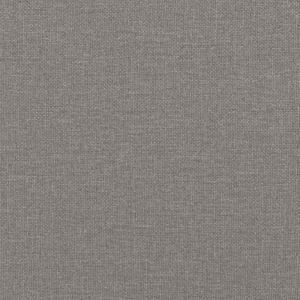 Șezlong de masaj cu perne, gri taupe, material textil