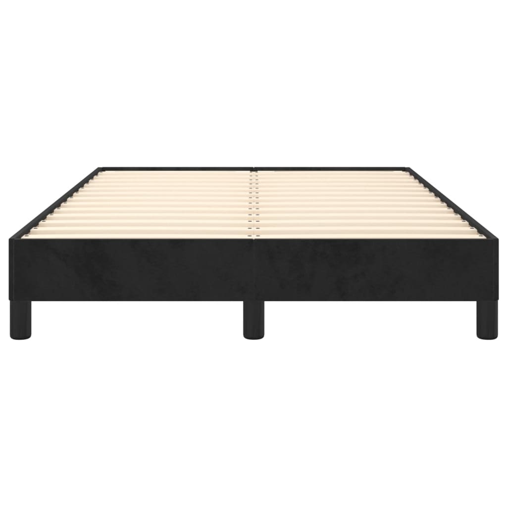 Cadru de pat, negru, 120x190 cm, catifea - Lando