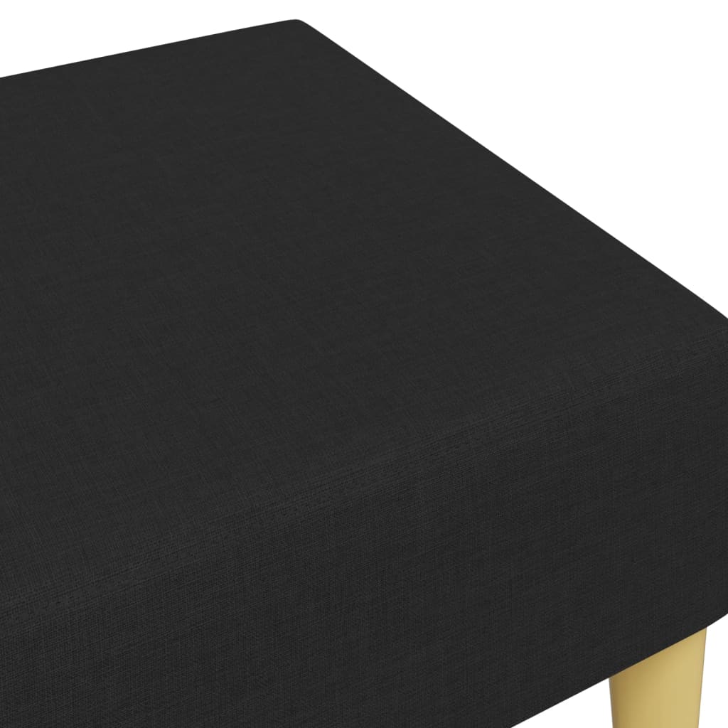 Taburet, negru, 77x55x31 cm, material textil - Lando