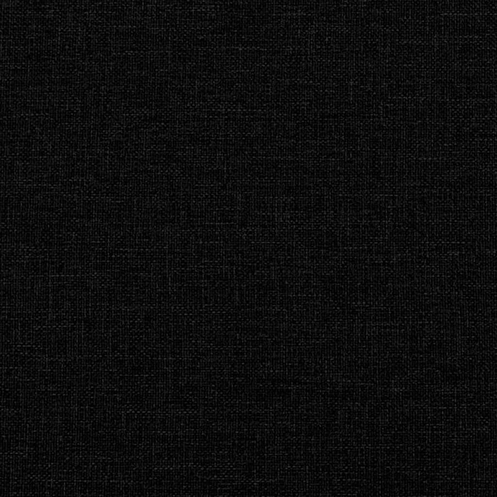 Taburet, negru, 77x55x31 cm, material textil - Lando