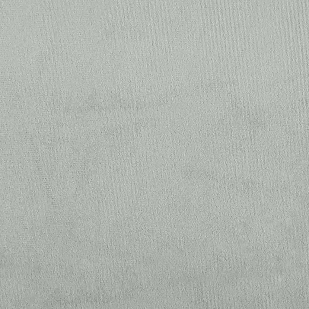 Taburet, gri deschis, 77x55x31 cm, catifea - Lando