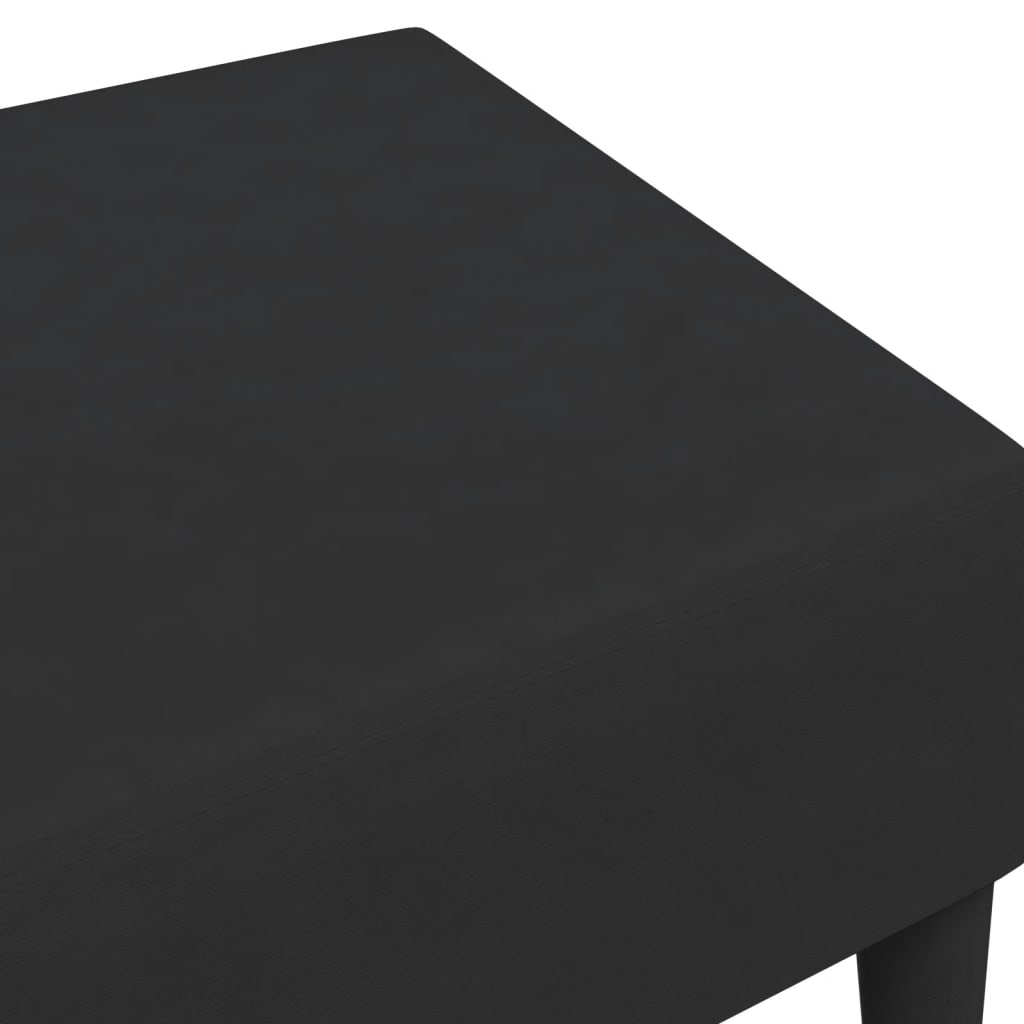 Taburet, negru, 77x55x31 cm, catifea - Lando